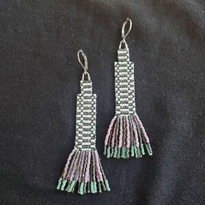 Handmade earrings by @parcelandpart